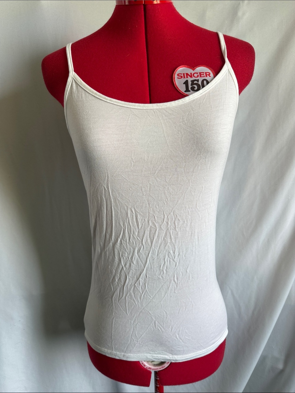 Women's White Spaghetti Strap Camisole